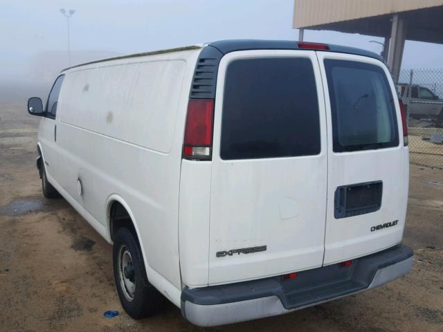 1GCFG29M411232569 - 2001 CHEVROLET EXPRESS G2 WHITE photo 3