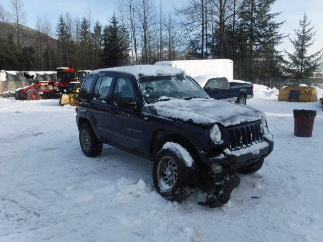 1J4GL48K72W356720 - 2002 JEEP LIBERTY SP BLUE photo 1