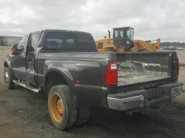 1FTXW43R48EC07570 - 2008 FORD F450 SUPER CHARCOAL photo 3