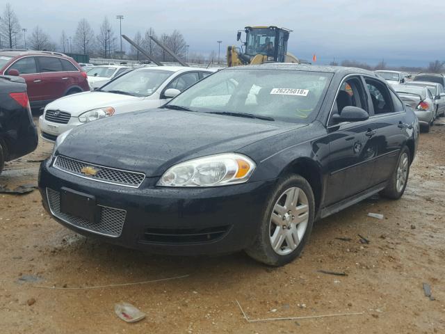 2G1WG5E31C1135351 - 2012 CHEVROLET IMPALA LT BLACK photo 2