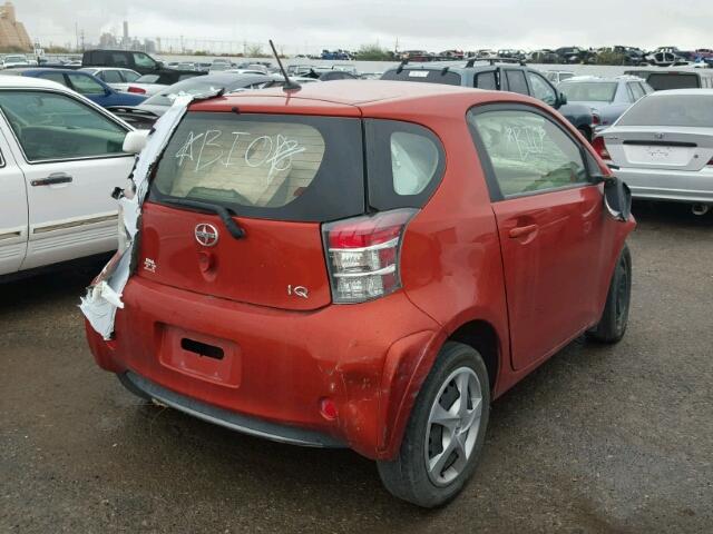 JTNJJXB04CJ019572 - 2012 TOYOTA SCION IQ RED photo 4