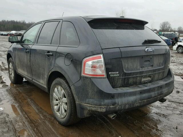 2FMDK38C09BA63893 - 2009 FORD EDGE SEL BLACK photo 3