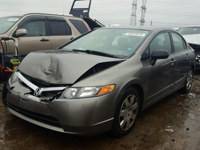 1HGFA16527L094246 - 2007 HONDA CIVIC LX GRAY photo 2