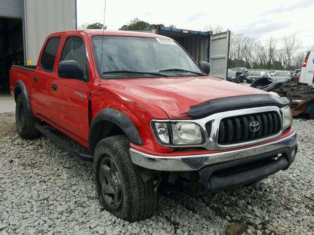 5TEGM92NX2Z046048 - 2002 TOYOTA TACOMA DOU RED photo 1