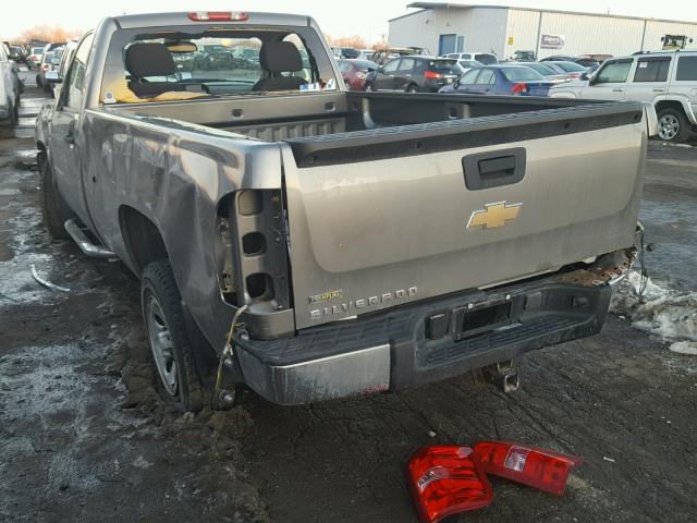 1GCEC14007Z554691 - 2007 CHEVROLET SILVERADO GRAY photo 3