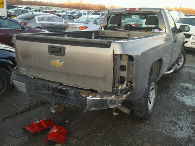 1GCEC14007Z554691 - 2007 CHEVROLET SILVERADO GRAY photo 4