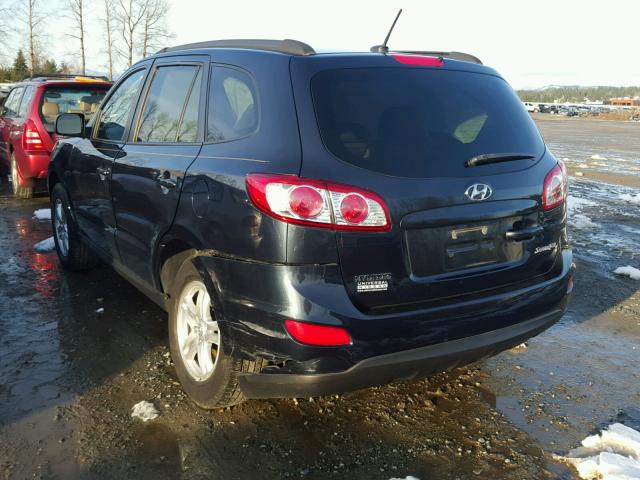 5XYZG3AB0BG027829 - 2011 HYUNDAI SANTA FE G BLUE photo 3