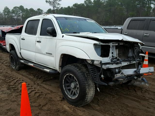 3TMJU4GN7AM098315 - 2010 TOYOTA TACOMA DOU WHITE photo 1