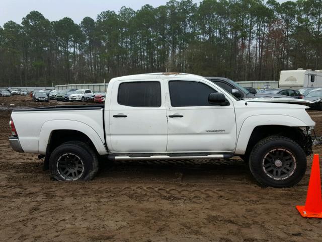 3TMJU4GN7AM098315 - 2010 TOYOTA TACOMA DOU WHITE photo 9