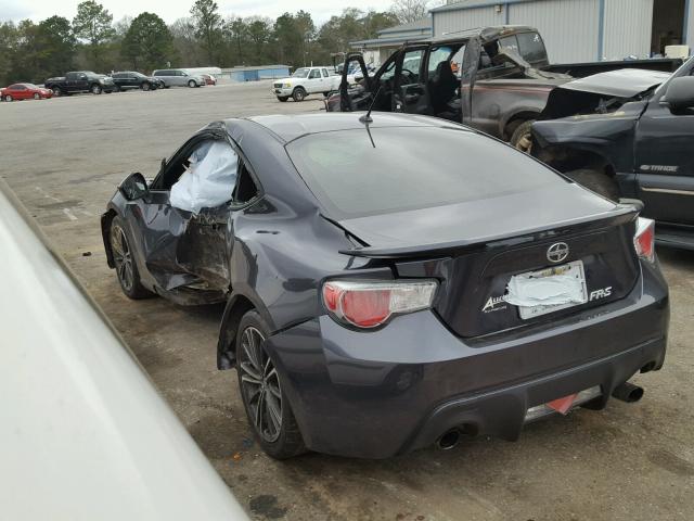 JF1ZNAA13D1719884 - 2013 TOYOTA SCION FR-S ნაცრისფერი ფოტო 3