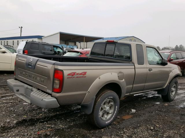 1N6ED26Y84C416916 - 2004 NISSAN FRONTIER K GRAY photo 4