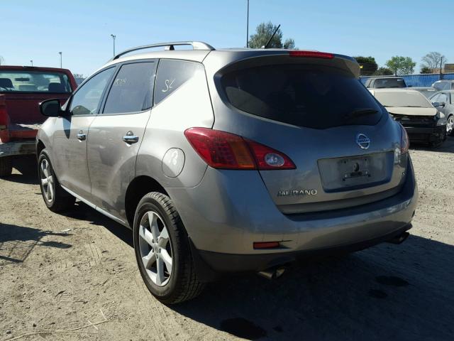 JN8AZ18U19W027956 - 2009 NISSAN MURANO S GRAY photo 3