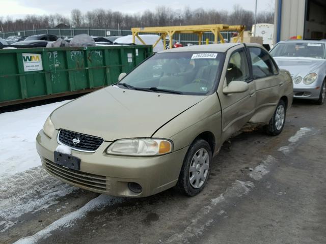 3N1CB51D92L629366 - 2002 NISSAN SENTRA XE GOLD photo 2