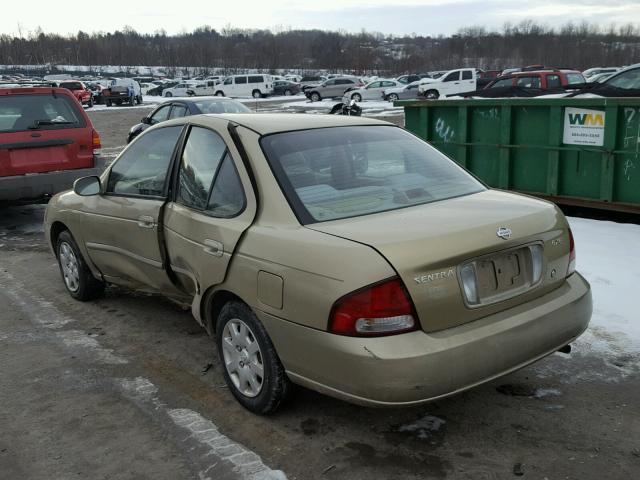 3N1CB51D92L629366 - 2002 NISSAN SENTRA XE GOLD photo 3