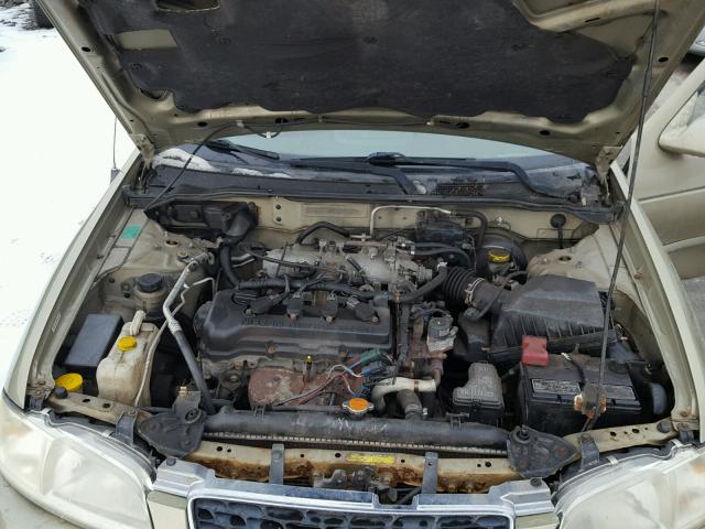 3N1CB51D92L629366 - 2002 NISSAN SENTRA XE GOLD photo 7