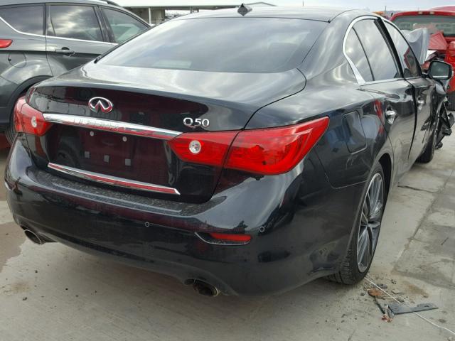 JN1BV7AP4EM688733 - 2014 INFINITI Q50 BASE BLACK photo 4