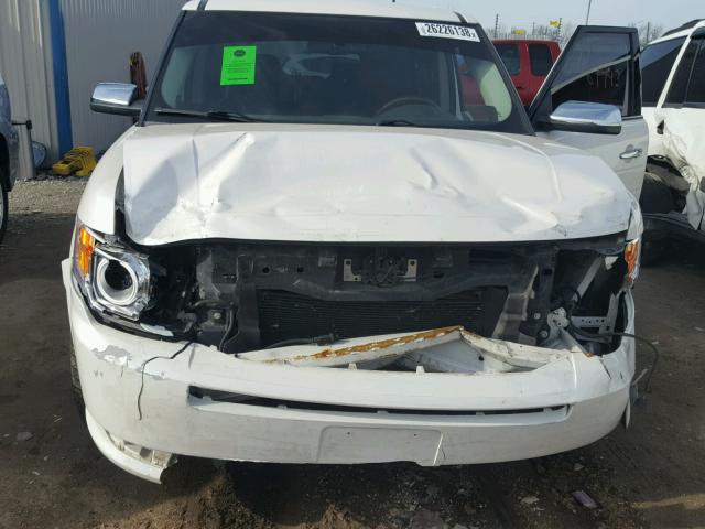 2FMHK6DC0BBD03149 - 2011 FORD FLEX LIMIT WHITE photo 9