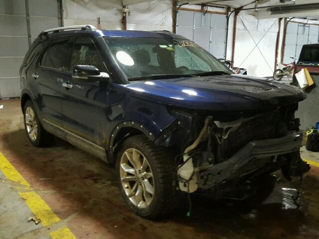 1FMHK8D84BGA57545 - 2011 FORD EXPLORER X BLUE photo 1