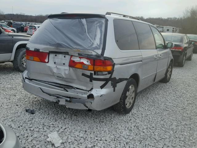 5FNRL18093B015921 - 2003 HONDA ODYSSEY EX SILVER photo 4