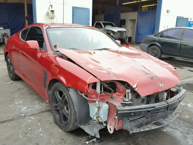 KMHHN65FX6U189936 - 2006 HYUNDAI TIBURON GT RED photo 1