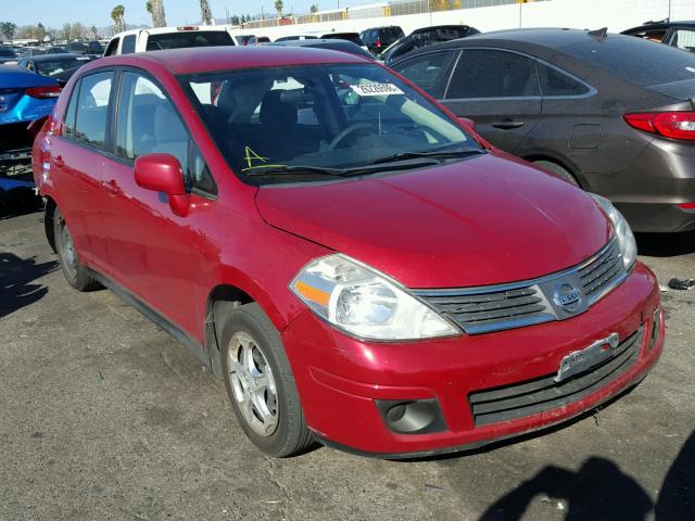 3N1BC11E89L444990 - 2009 NISSAN VERSA S RED photo 1