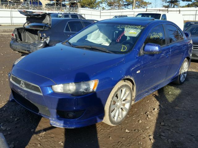 JA3AU86U18U021251 - 2008 MITSUBISHI LANCER GTS BLUE photo 2