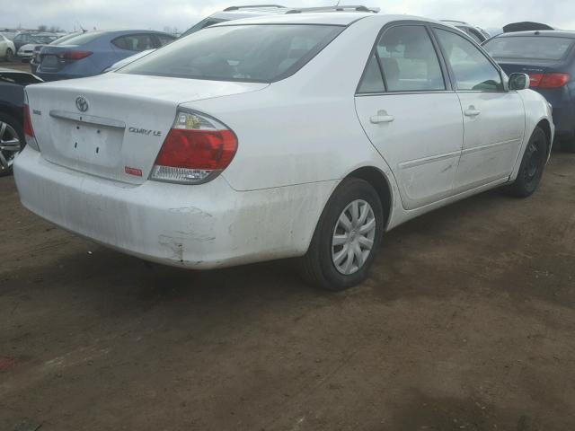 4T1BE32K65U583731 - 2005 TOYOTA CAMRY LE WHITE photo 4