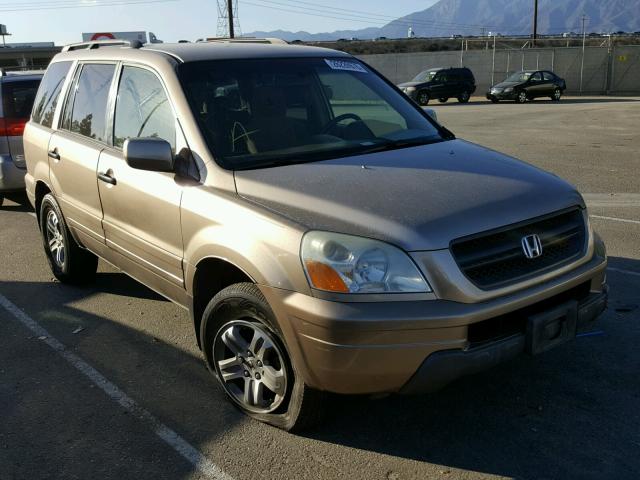 2HKYF18415H551840 - 2005 HONDA PILOT EX TAN photo 1