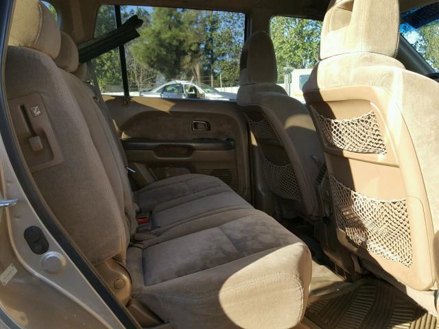 2HKYF18415H551840 - 2005 HONDA PILOT EX TAN photo 6