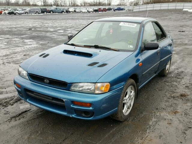 JF1GC4353VH501418 - 1997 SUBARU IMPREZA L BLUE photo 2