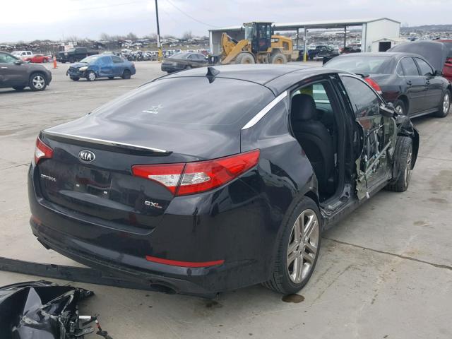 5XXGR4A63DG174647 - 2013 KIA OPTIMA SX BLACK photo 4