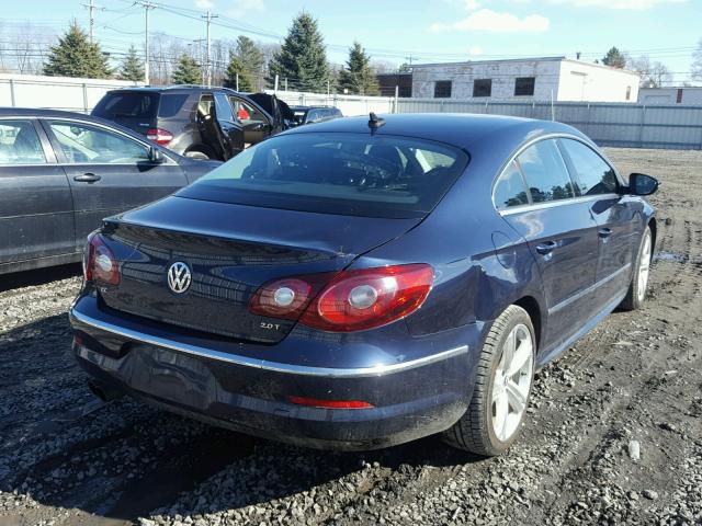 WVWMP7AN5CE509413 - 2012 VOLKSWAGEN CC SPORT BLUE photo 4