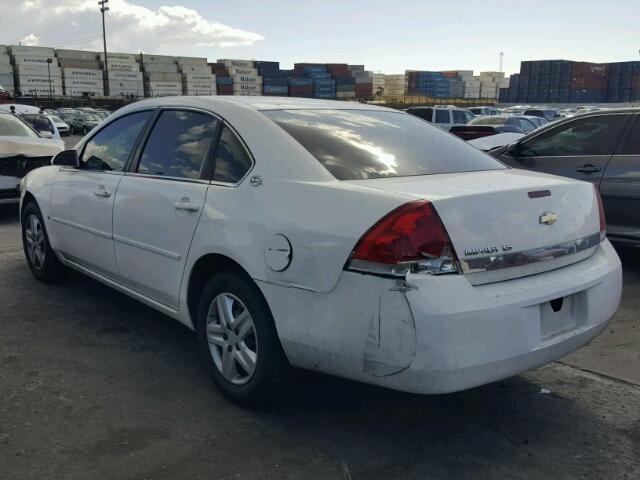 2G1WB55K469418046 - 2006 CHEVROLET IMPALA LS WHITE photo 3