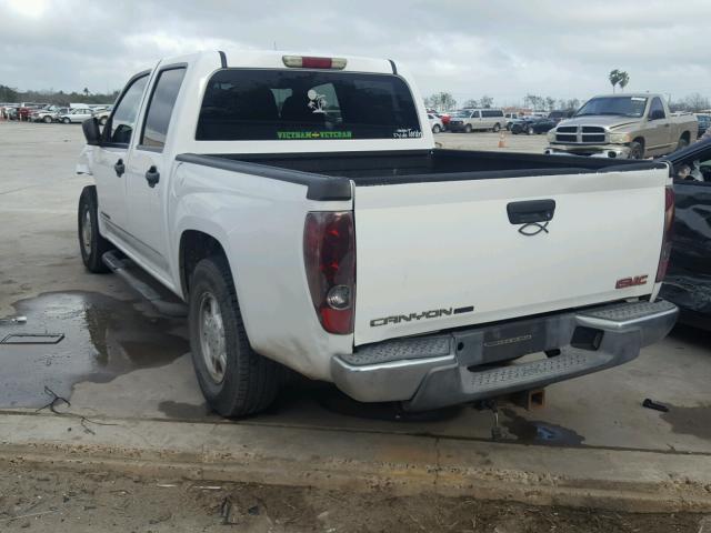 1GTCS136248153595 - 2004 GMC CANYON WHITE photo 3