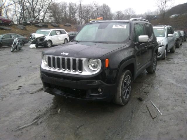 ZACCJBDT3GPD64928 - 2016 JEEP RENEGADE L BLACK photo 2