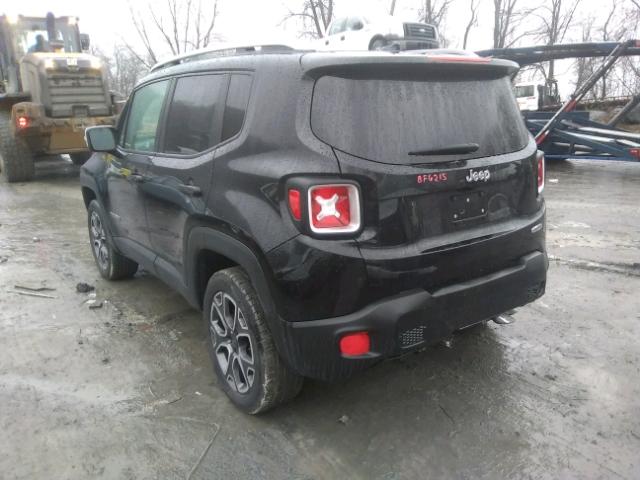 ZACCJBDT3GPD64928 - 2016 JEEP RENEGADE L BLACK photo 3