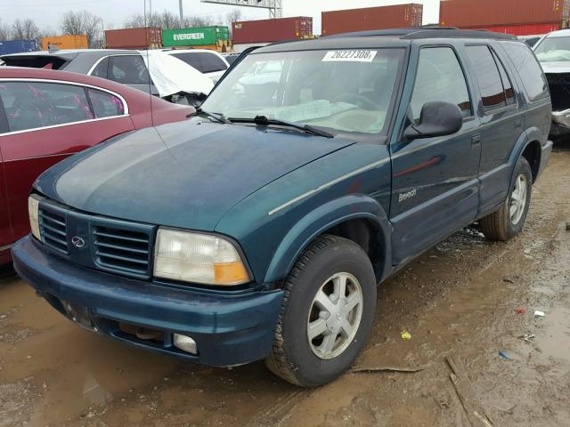 1GHDT13W8W2715744 - 1998 OLDSMOBILE BRAVADA GREEN photo 2