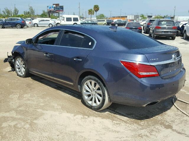 1G4GB5G34FF266760 - 2015 BUICK LACROSSE BLUE photo 3