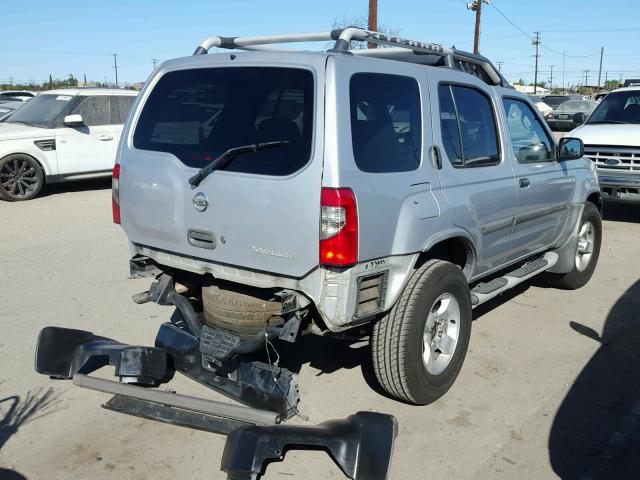 5N1ED28T44C671725 - 2004 NISSAN XTERRA XE SILVER photo 4