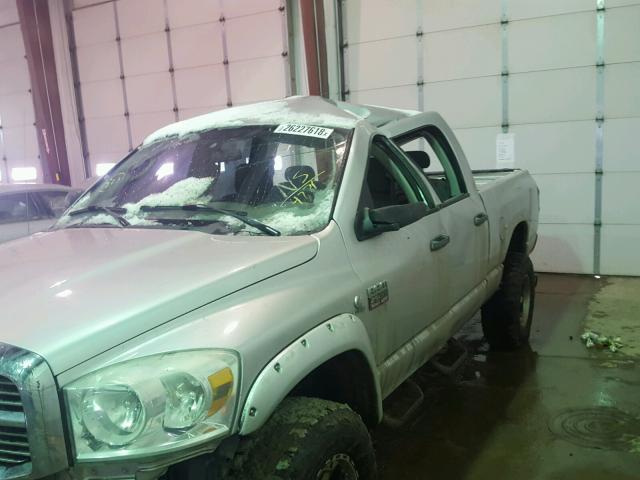 3D7KS28A58G134771 - 2008 DODGE RAM 2500 S SILVER photo 9