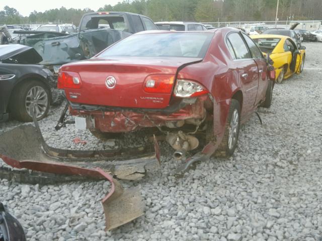 1G4HE5EM7AU104469 - 2010 BUICK LUCERNE CX RED photo 4