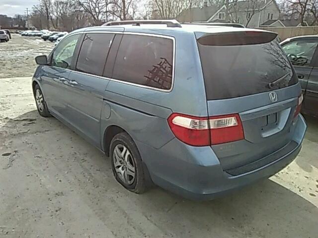 5FNRL38785B056889 - 2005 HONDA ODYSSEY EX BLUE photo 3