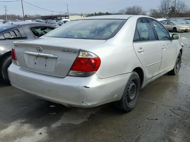 4T1BE32K06U105306 - 2006 TOYOTA CAMRY LE SILVER photo 4