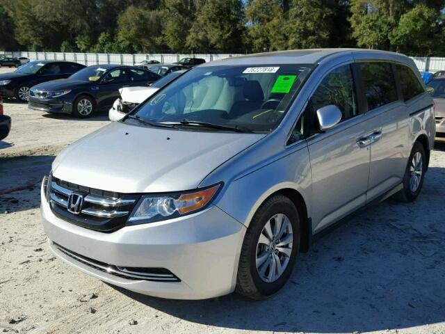 5FNRL5H68FB098659 - 2015 HONDA ODYSSEY EX SILVER photo 2