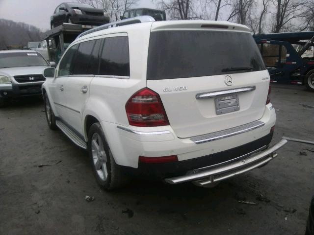 4JGBF71E99A468192 - 2009 MERCEDES-BENZ GL 450 4MA WHITE photo 3