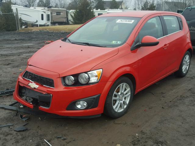 1G1JD6SH5C4171427 - 2012 CHEVROLET SONIC LT ORANGE photo 2