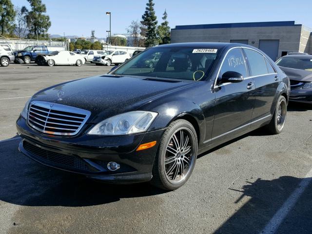 WDDNG71X58A234569 - 2008 MERCEDES-BENZ S550 BLACK photo 2