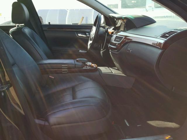 WDDNG71X58A234569 - 2008 MERCEDES-BENZ S550 BLACK photo 5