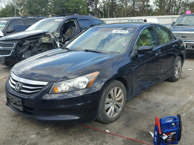 1HGCP2F89BA006766 - 2011 HONDA ACCORD EXL BLACK photo 2