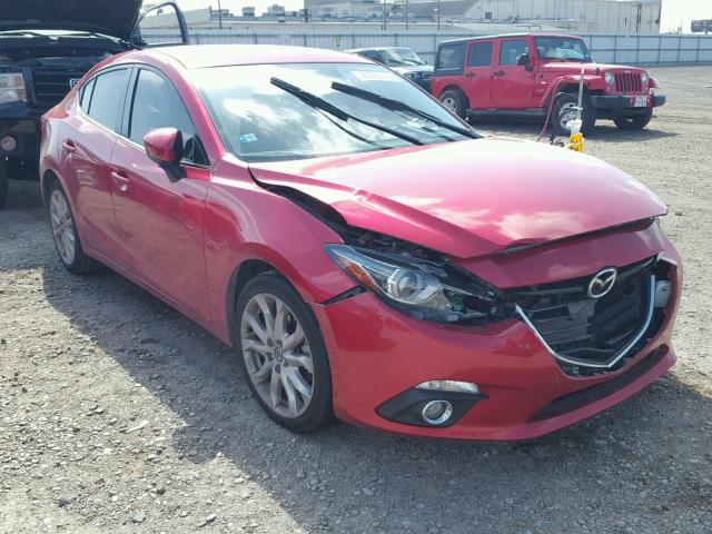 JM1BM1V35E1177540 - 2014 MAZDA 3 TOURING RED photo 1